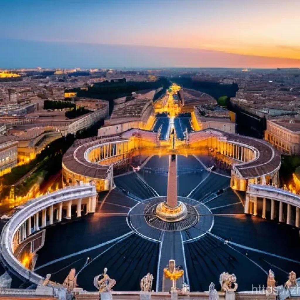 바티칸 시국과 요한 바오로 2세 - **Vatican City: A Global Spiritual Beacon**
A breathtaking wide-angle shot capturing the majesti...
